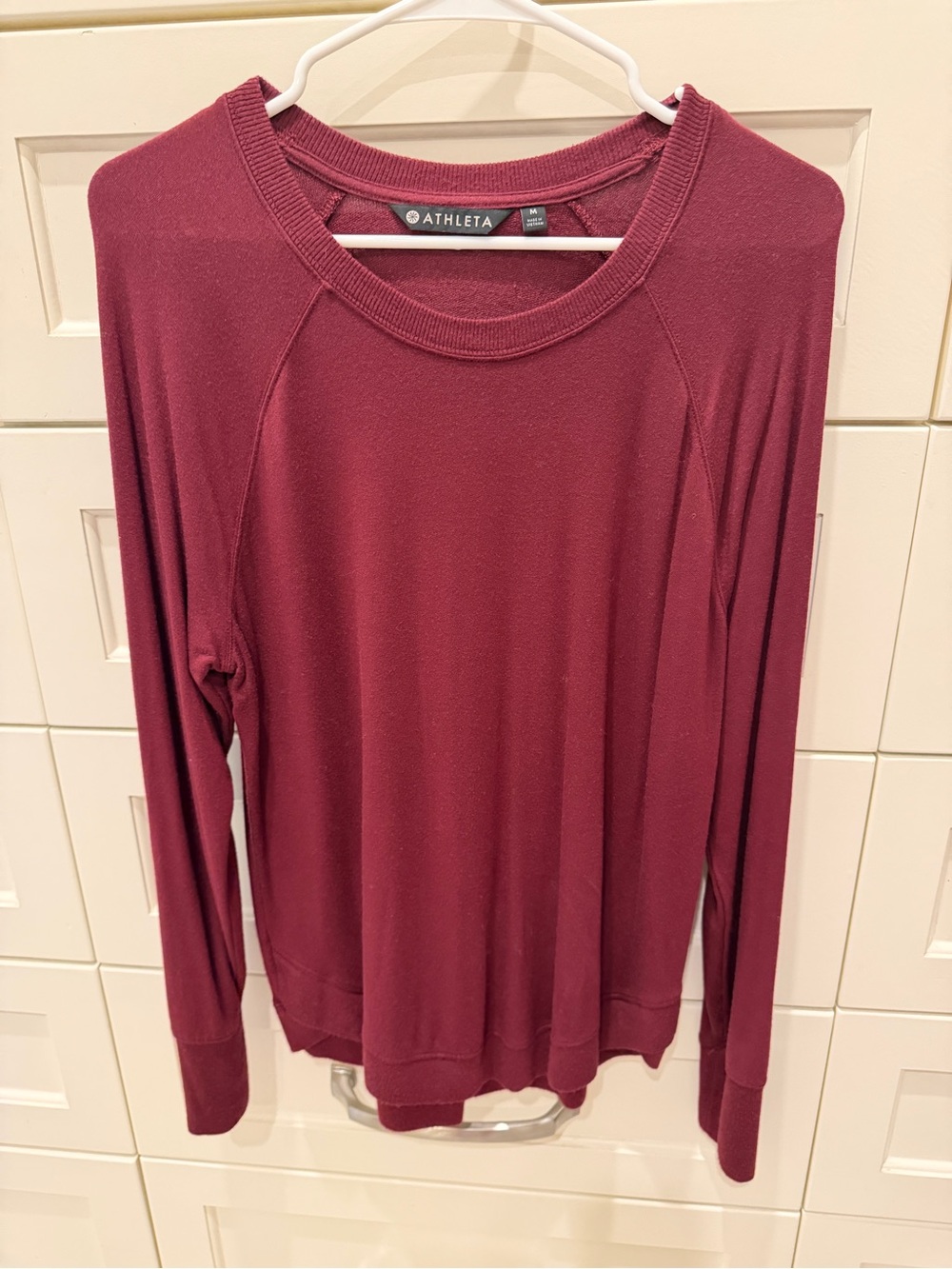 Athleta Mindset Sweatshirt Burgundy Size M #472751
